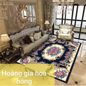 thảm trải sàn hoàng gia hoa hồng