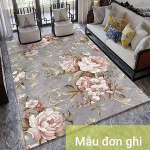 thảm trải sàn mẫu đơn ghi